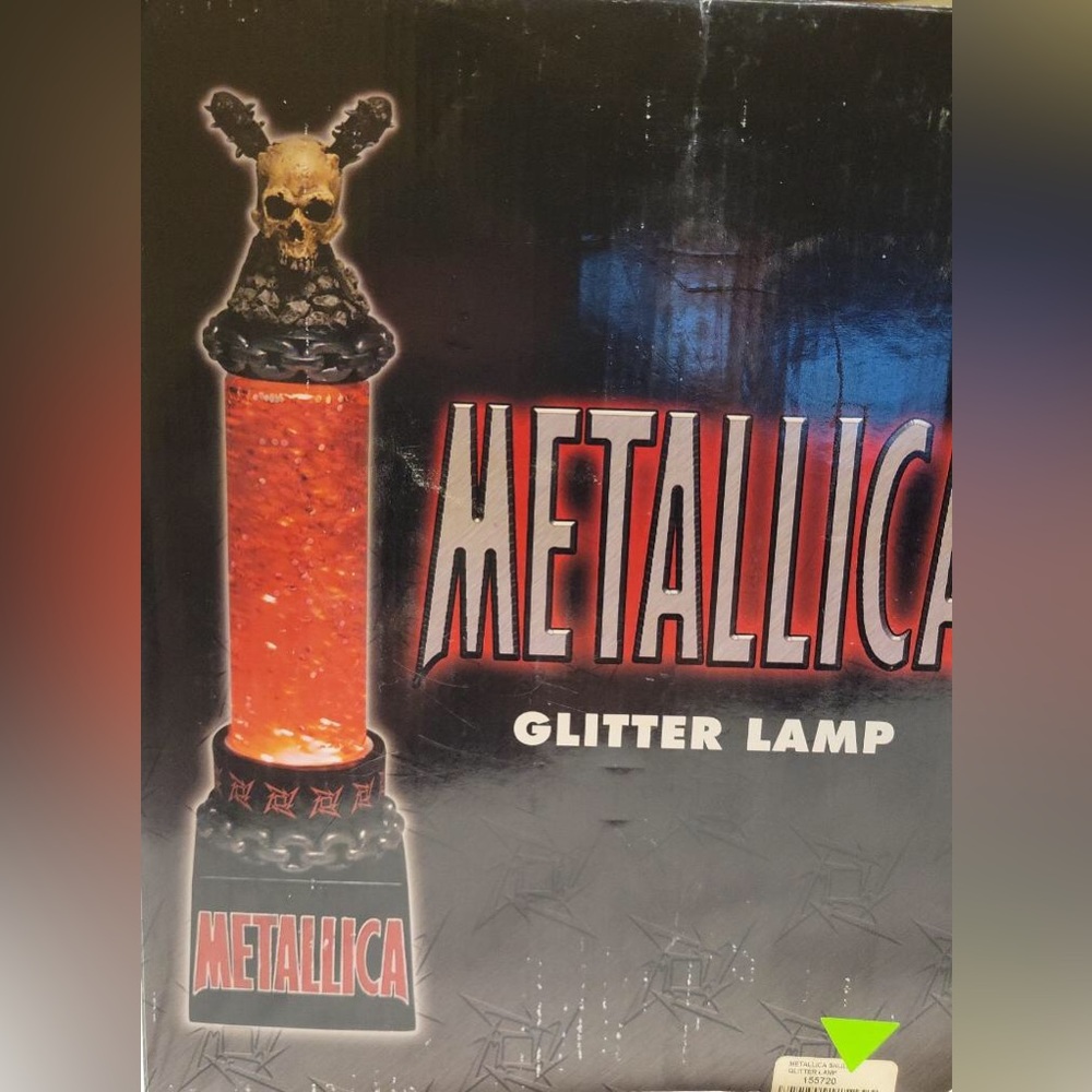 Metallica glitter lamp